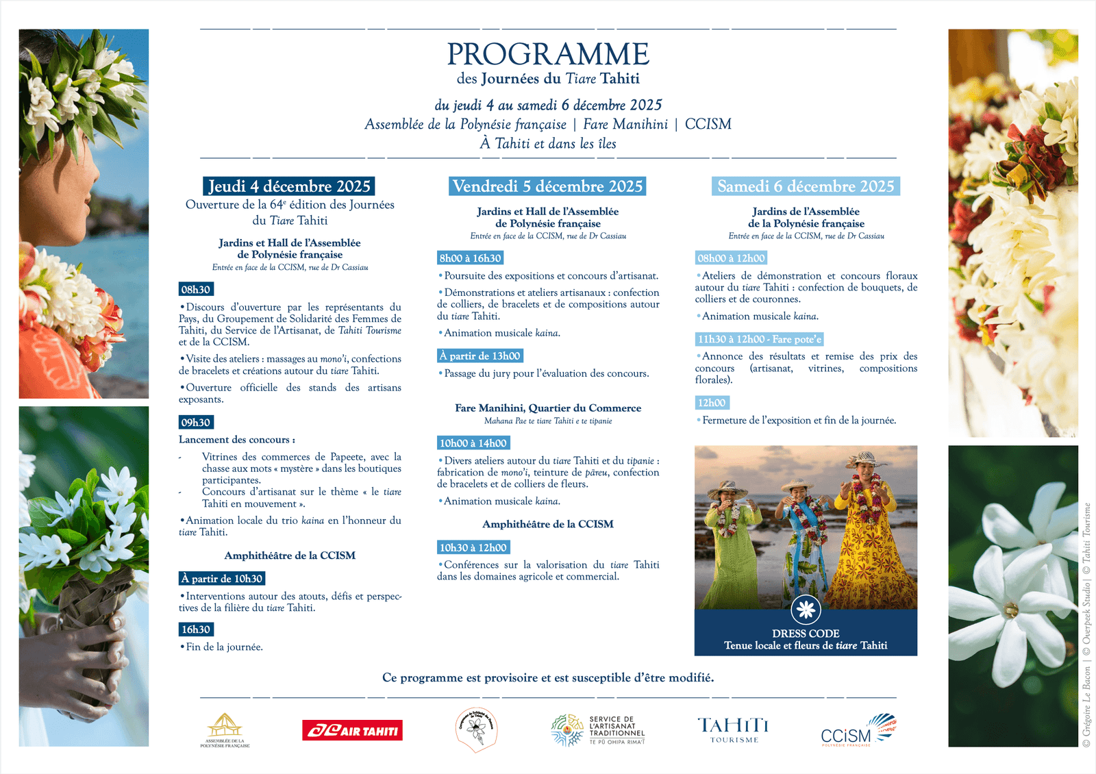 Journées du Tiare Tahiti 2025