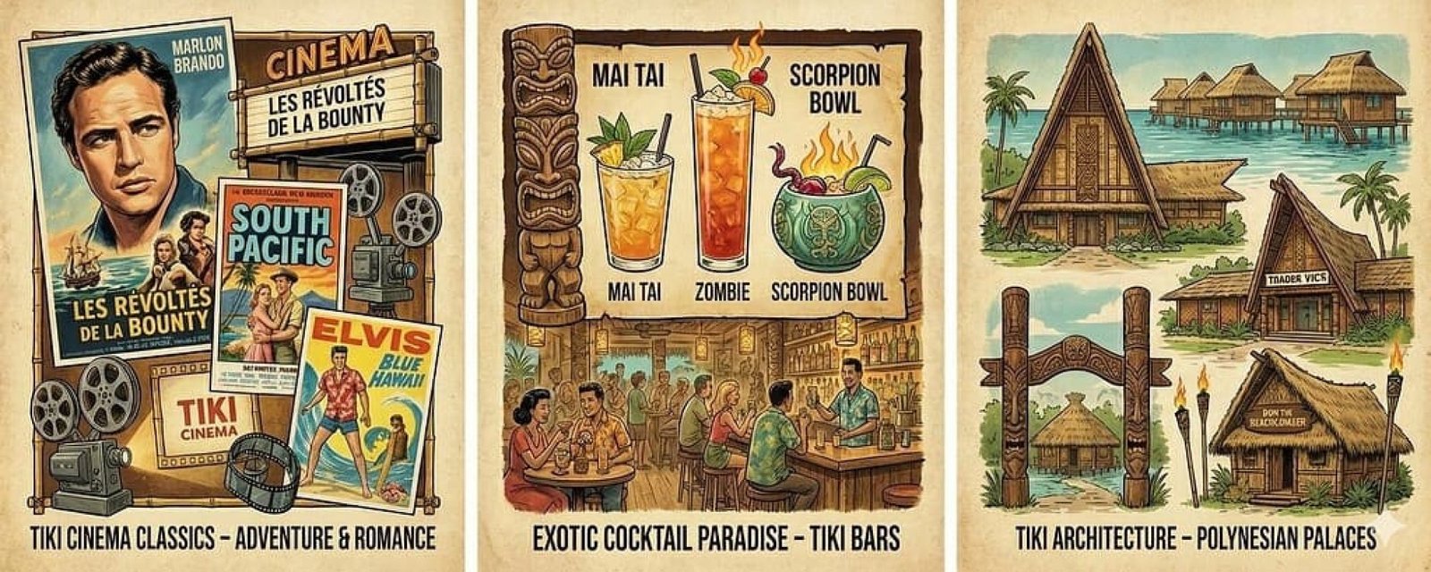 Culture Tiki : le rêve hollywoodien et la réalité des îles de Tahiti